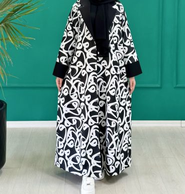 مانتو عبایی کالیگرافی