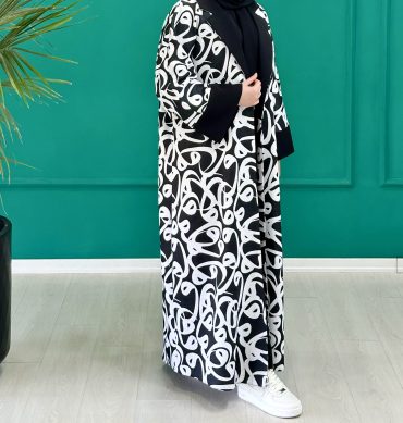 مانتو عبایی کالیگرافی