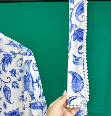 مانتو پیراهنی نواردوزی پرنده