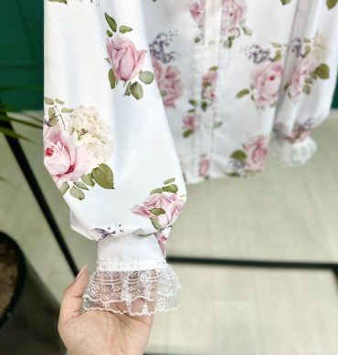 شومیز گل رز