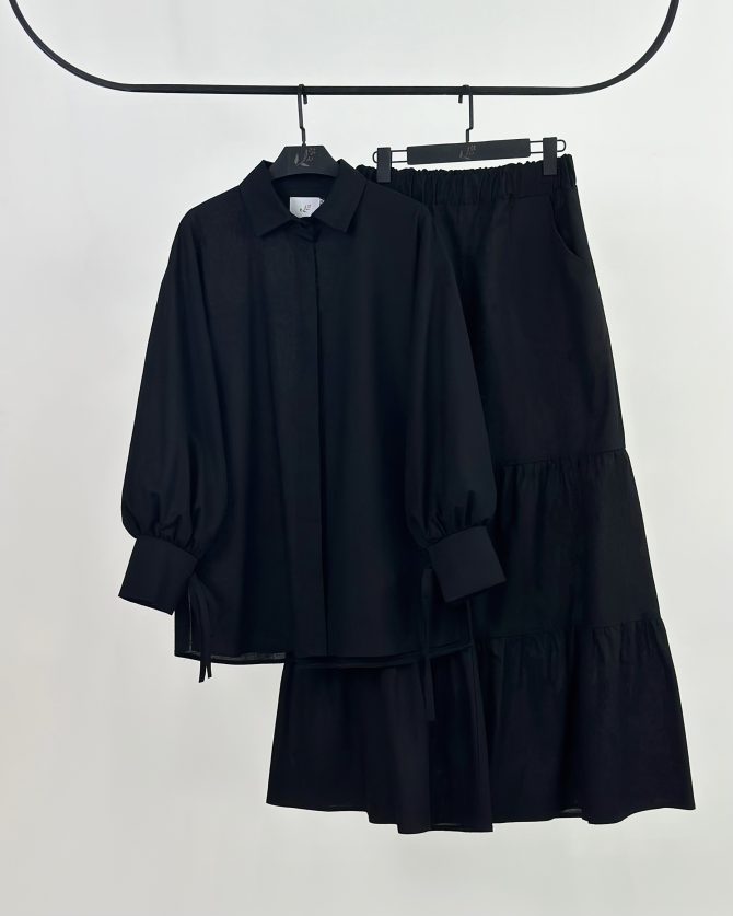 شومیز لینن گره ای - Image 14