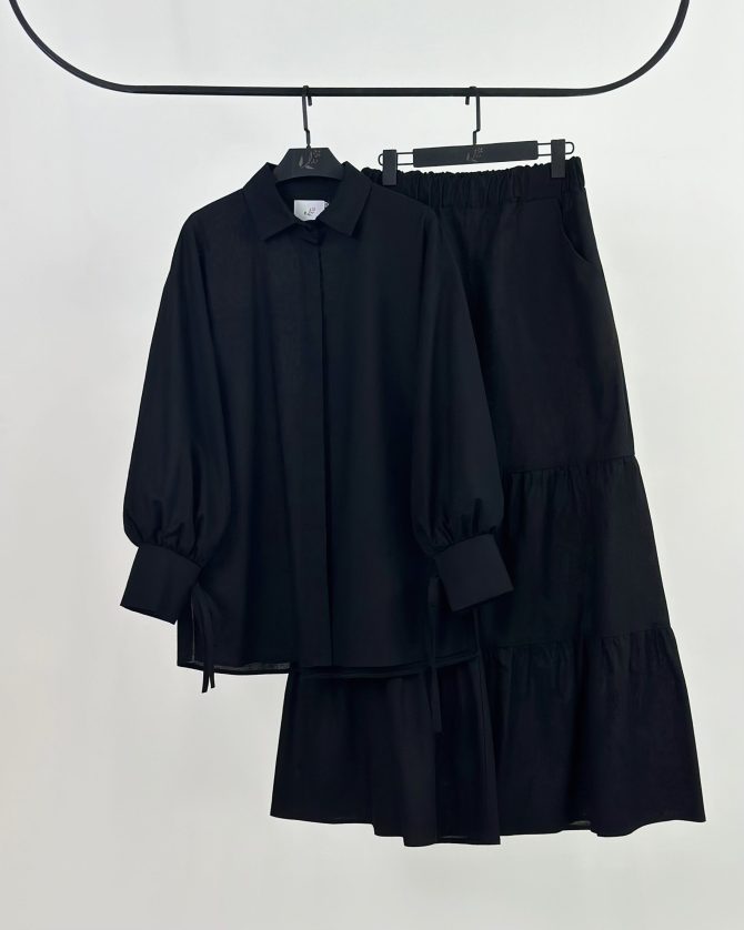 شومیز لینن گره ای - Image 14