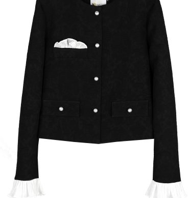 کت ژاکارد پلیسه