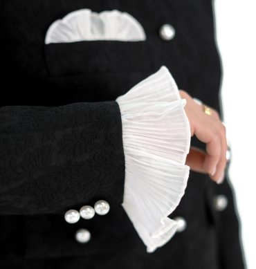 کت ژاکارد پلیسه