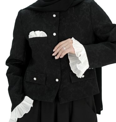 کت ژاکارد پلیسه